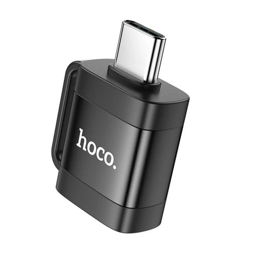 OTG adapter / USB C-ből USB A / Hoco UA31C 3A, fekete