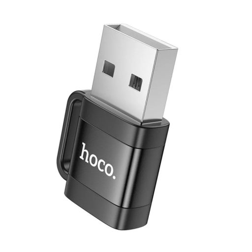 Átalakító adapter / USB A-ból USB C / Hoco UA31D 3A, fekete