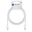 Blue Star USB-C - USB-C 60W-os gyorstöltő kábel - 1 méter, fehér