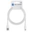 USB-A - Lightning 2,4A-es adat- és töltőkábel - 1 méter, fehér (Blue Star)
