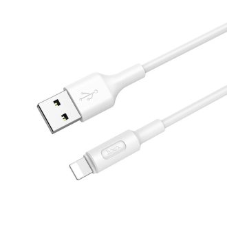   USB-A - Lightning 2A-es adat- és töltőkábel - 1 méter, fehér (Hoco)