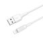 USB-A - Lightning 2A-es adat- és töltőkábel - 1 méter, fehér (Hoco)
