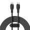 Baseus USB-C - USB-C 100W-os gyorstöltő kábel - 1,2 méter, fekete