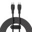 Baseus USB-C - USB-C 100W-os gyorstöltő kábel - 1,2 méter, fekete