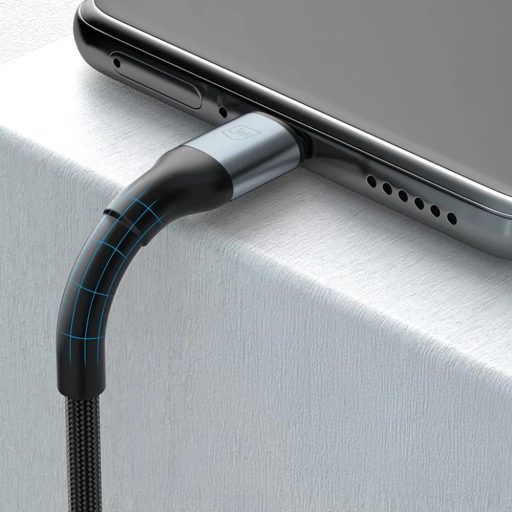 3mk USB-C - USB-C 240W-os gyorstöltő kábel - 1 méter, fekete