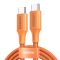 Ugreen USB-C - USB-C 100W-os gyorstöltő kábel - 1 méter, narancssárga