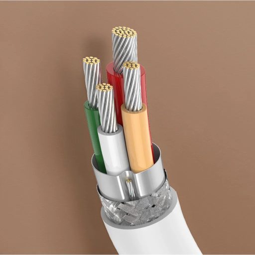 Ugreen USB-C - USB-C 60W-os gyorstöltő kábel - 1 méter, fehér