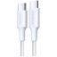 Ugreen USB-C - USB-C 60W-os gyorstöltő kábel - 1 méter, fehér