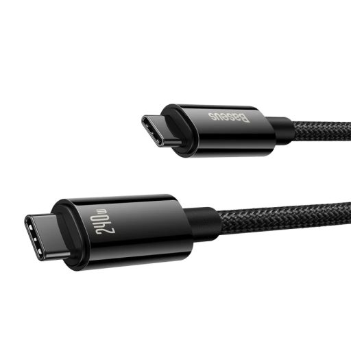 Baseus USB-C - USB-C 240W-os gyorstöltő kábel - 1 méter, fekete
