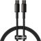 Baseus USB-C - USB-C 100W-os gyorstöltő kábel - 1 méter, fekete