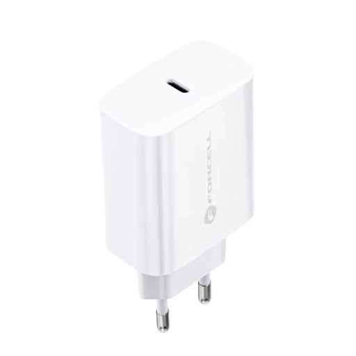 Forcell USB-C 25W-os hálózati gyorstöltő - fehér