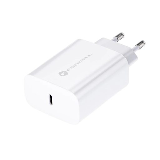 Forcell USB-C 25W-os hálózati gyorstöltő - fehér
