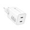 Forcell 2xUSB-C 45W-os GaN3 hálózati gyorstöltő adapter - fehér