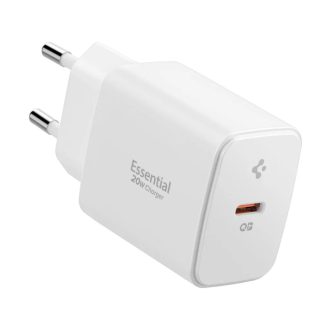 Spigen USB-C 20W-os GaN hálózati gyorstöltő - fehér