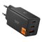 Spigen 2xUSB-C + USB-A 67W-os GaN hálózati gyorstöltő - fekete