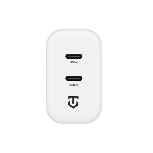 Tactical 2xUSB-C 40W-os hálózati gyorstöltő - fehér
