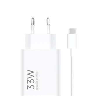   Xiaomi USB-A 33W-os hálózati gyorstöltő + USB-C kábel - fehér