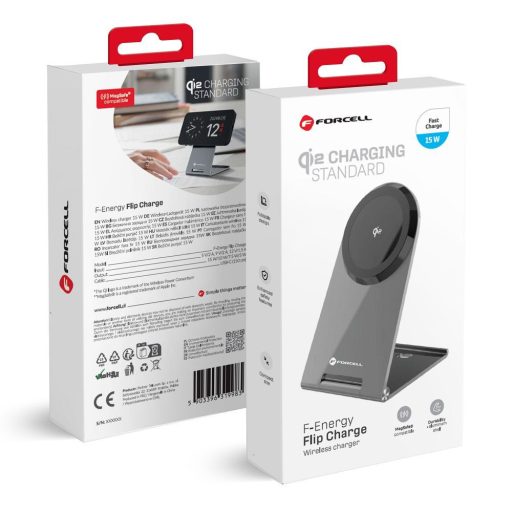 Forcell F-Energy - 15W-os Qi2 MagSafe kompatibilis vezeték nélküli töltő