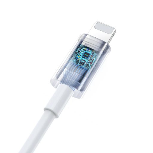 Vezetékes fülhallgató iPhone Lightning, hangerőszabályzóval - BWOO HF179 FEHÉR