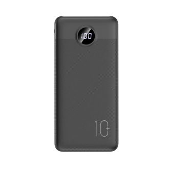Power bank - VEGER L10S - 10000 mAh, 20W 2A PD QC3.0, fekete