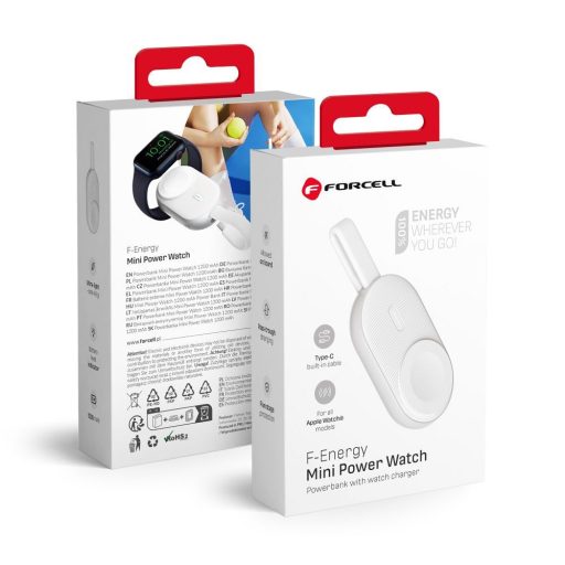 Power bank - Forcell - Apple Watch 1A 2,5W 1200 mAh, fehér