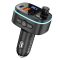 FM transmitter és töltő - Hoco E62 fekete - 2 x USB A + 1 x USB C, QC3.0 PD, 18W+20W
