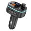 FM transmitter és töltő - Hoco E62 fekete - 2 x USB A + 1 x USB C, QC3.0 PD, 18W+20W