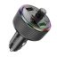FM transmitter és töltő - Hoco E82 fekete - 2 x USB A + 1 x USB C, QC3.0 PD, 38W+30W, Max.: 68W