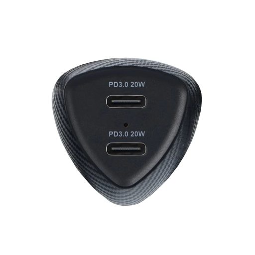 20W + 20W-os autós töltő - FORCELL F-ENERGY Carbon USB C + USB C