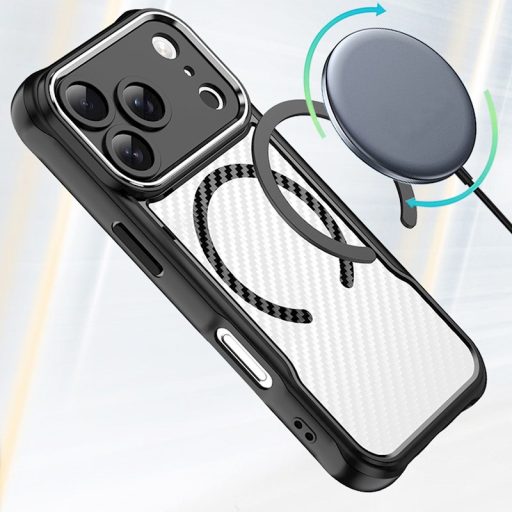 iPhone 17 Pro 6,3" Defender Carbon Mag ütésálló MagSafe kompatibilis tok fekete