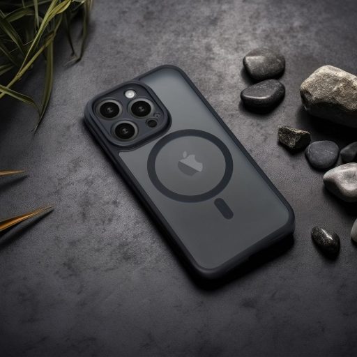iPhone 13 - FULL MATTE MAG kemény hátlap tok, MagSafe, fekete