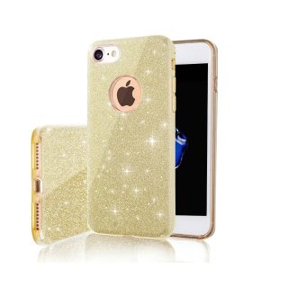 Samsung Galaxy A56 5G - GLITTER szilikon tok, arany