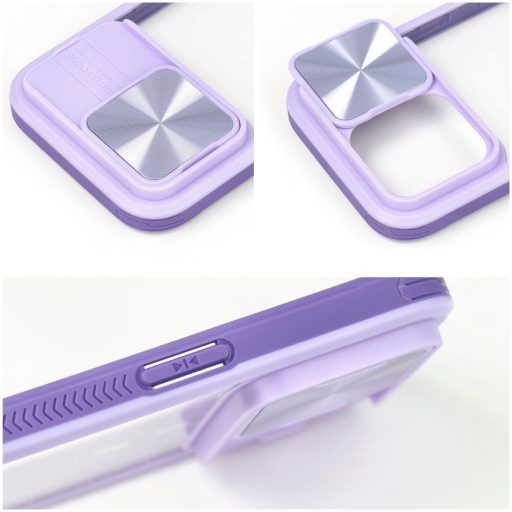 Samsung Galaxy A35 5G - SLIDER kameravédős tok, lila