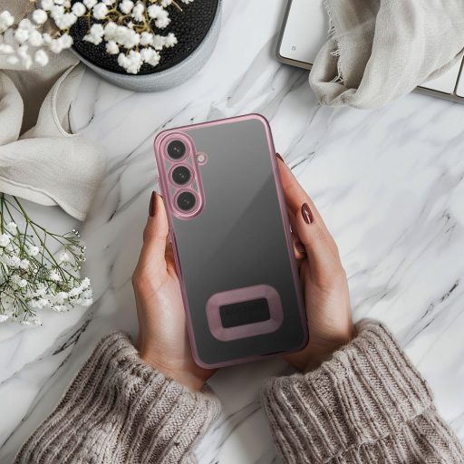 Samsung Galaxy A35 5G - GLAM tok, kameravédővel, rózsaszín