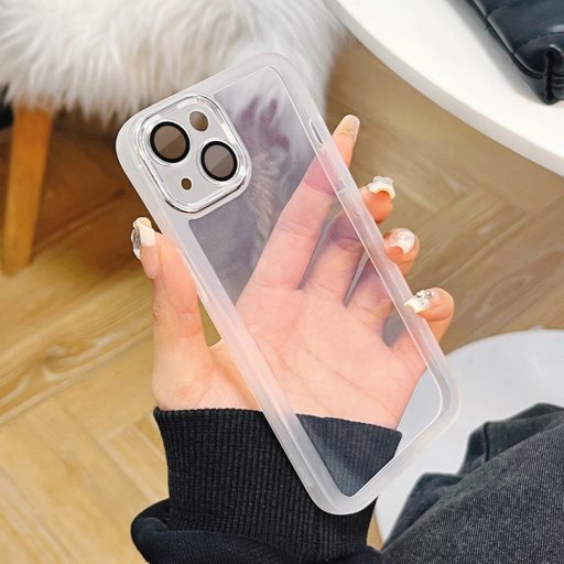 Samsung Galaxy S24 Ultra - Protective Lens tok, fehér/átlátszó