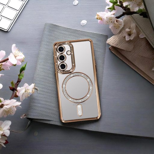 Samsung Galaxy S25 BLING MagSafe tok, ARANY