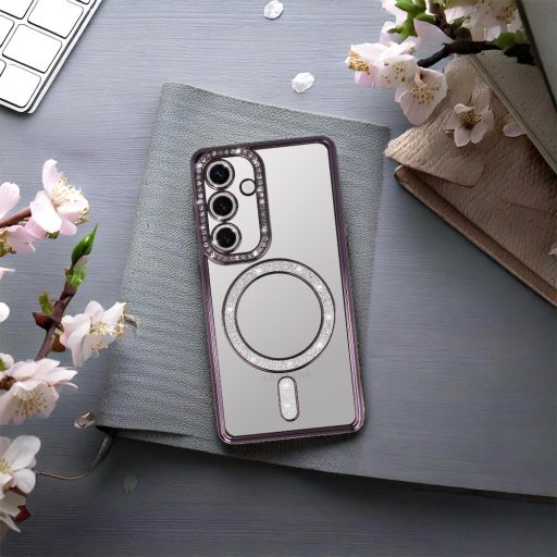 Samsung Galaxy S25 BLING MagSafe tok, LILA