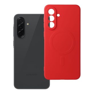 Samsung A16 SILICONE MAG tok, MagSafe, piros