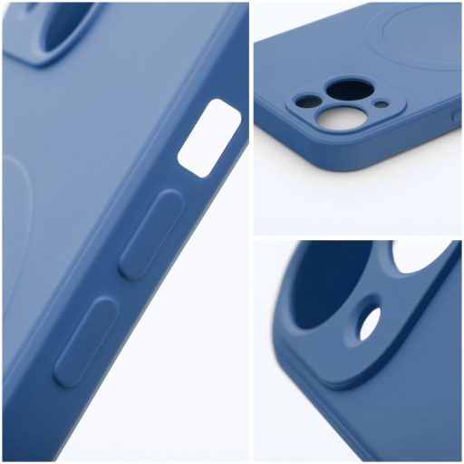 Samsung A16 SILICONE MAG tok, MagSafe, kék