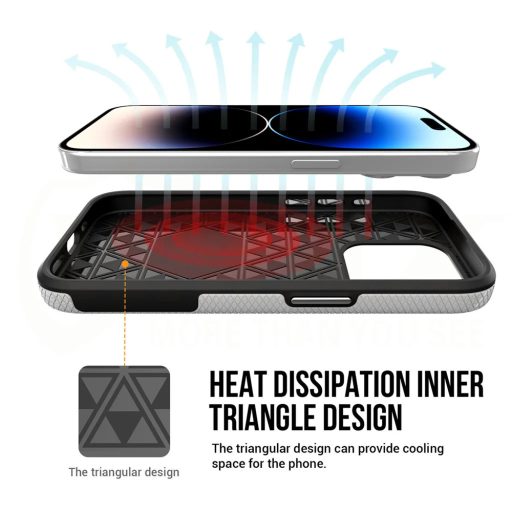 Samsung Galaxy A15 Vmax Triangle tok, ezüst
