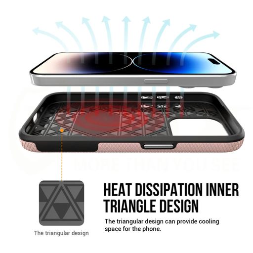 Samsung Galaxy A05s Vmax Triangle tok, rózsaarany