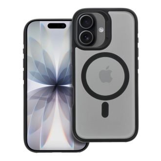 iPhone 16 Plus - NEO MagSafe tok, átlátszó matt / fekete