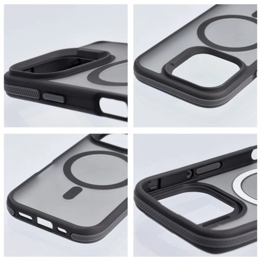 iPhone 16 Plus - NEO MagSafe tok, átlátszó matt / fekete