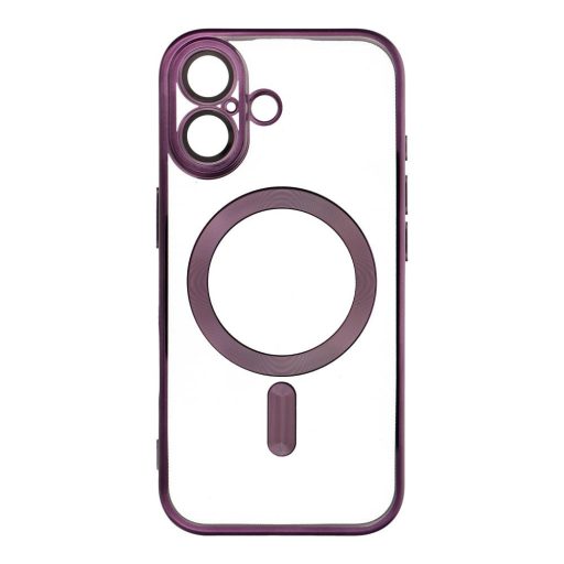 iPhone 16 Plus - ELECTRO MAG COVER MagSafe kompatibilis szilikon tok, lila