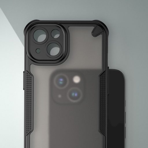 iPhone 15 Defender Matt ütésálló tok, fekete