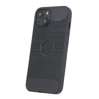 iPhone 15 CARBON SIMPLE szilikon tok, fekete