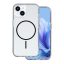 iPhone 15 Thin Mag Anti Shock tok, MagSafe, átlátszó / fekete