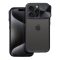 iPhone 15 Plus - SLIDER kameravédős tok, fekete
