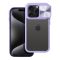 iPhone 15 Pro Max - SLIDER kameravédős tok, lila