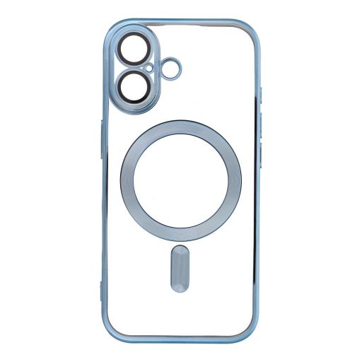 iPhone 15 Pro Max ELECTRO MAG COVER MagSafe kompatibilis szilikon tok, kék